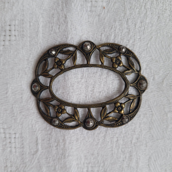 CLEARANCE Old Marcasite and Metal Buckle or Miniature Frame