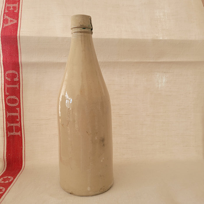 Old Cream Stoneware Bottle