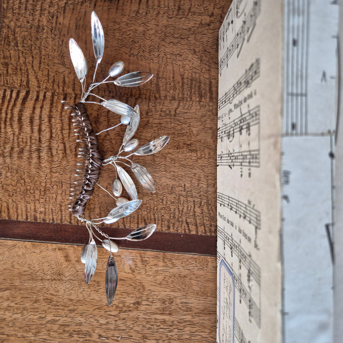 Handmade Olive Branch Tiara, Boxed
