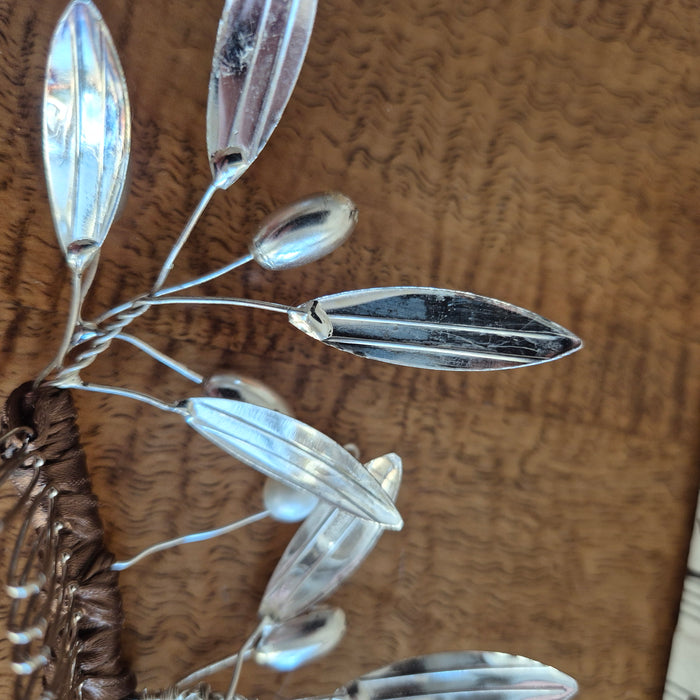 Handmade Olive Branch Tiara, Boxed