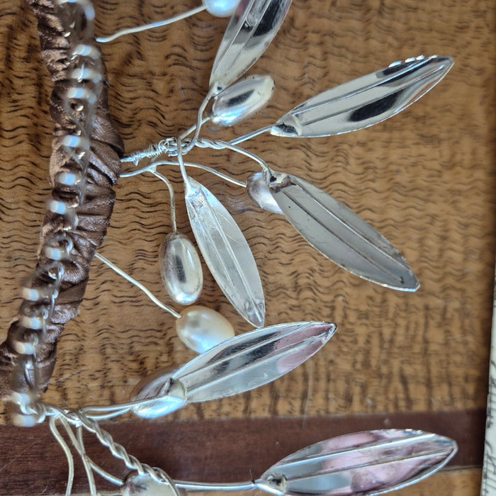Handmade Olive Branch Tiara, Boxed