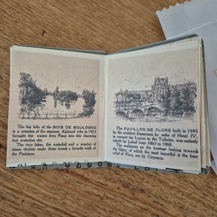 Miniature Paris Handmade Tiny Souvenir Book Version 1