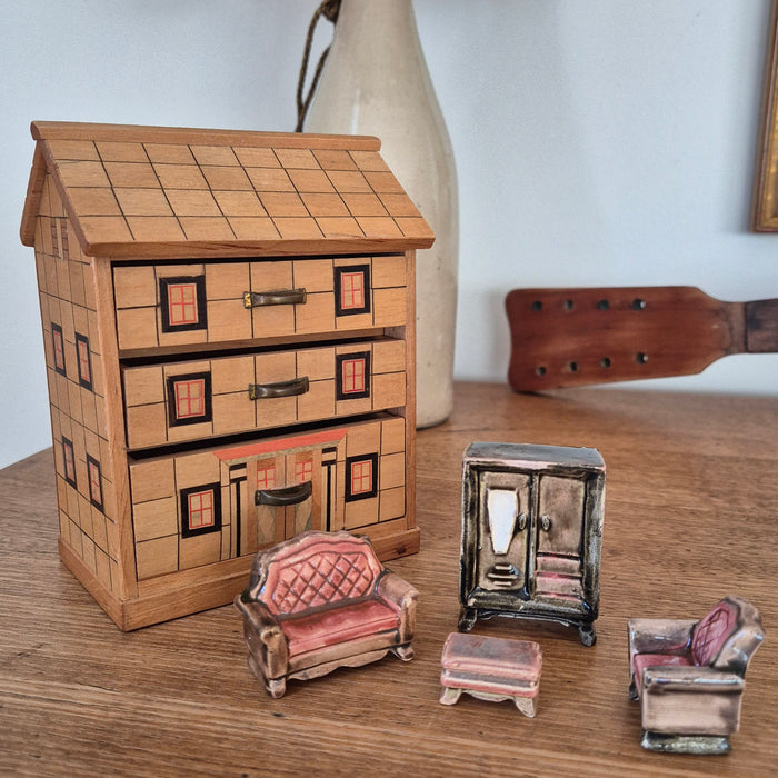 Miniature Japanese House-Shaped Dresser Shaped Plus Furniture
