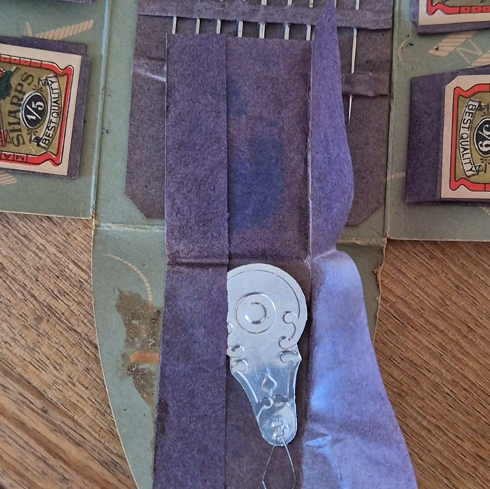 Vintage Trans-Atlantic Aeroplane Needle Book, with Contents