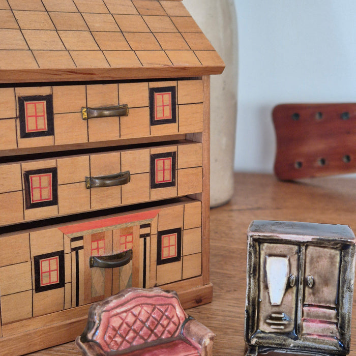 Miniature Japanese House-Shaped Dresser Shaped Plus Furniture