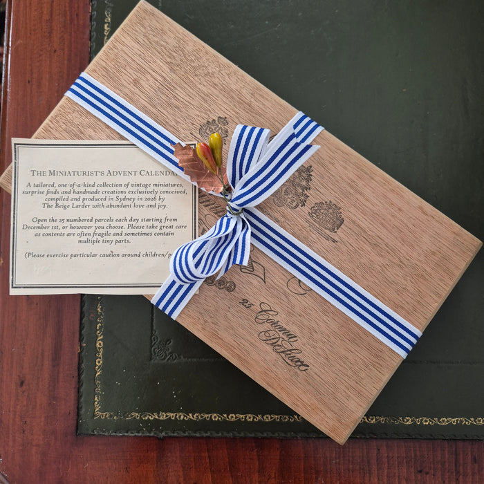 Miniaturist's Advent Calendar in Cigar Box
