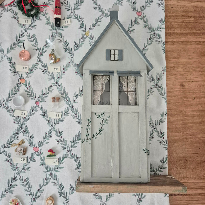 Miniaturist's Advent Calendar in Handpainted House