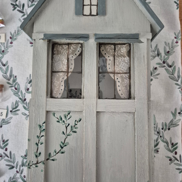 Miniaturist's Advent Calendar in Handpainted House