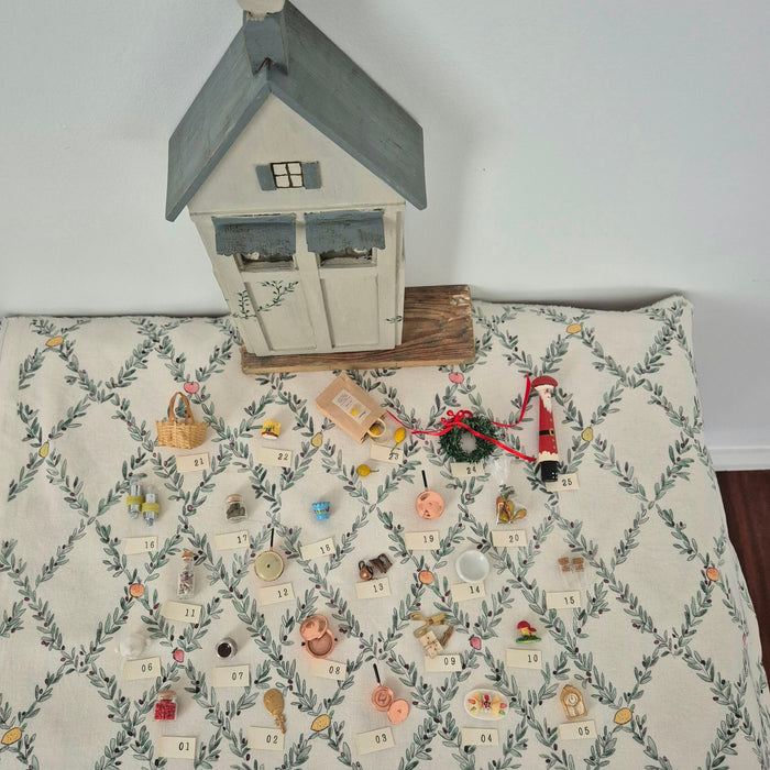 Miniaturist's Advent Calendar in Handpainted House
