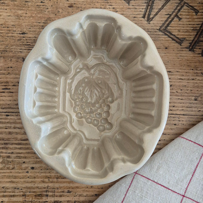 Antique Jelly Mould 5 - Small with Grapes