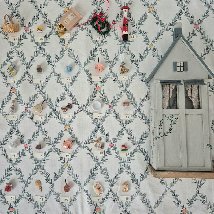 Miniaturist's Advent Calendar in Handpainted House