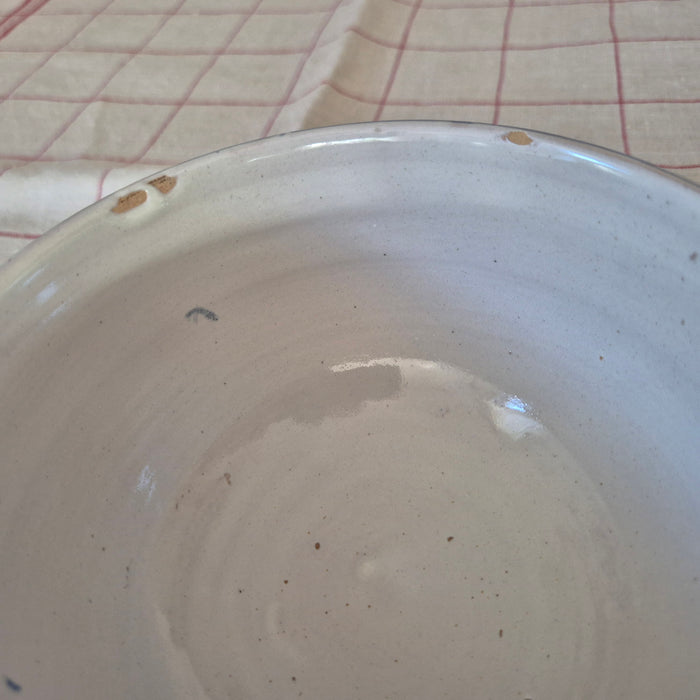 Handpainted Lidded Pot Mini Tureen with Blue Trim and Colourful Florals