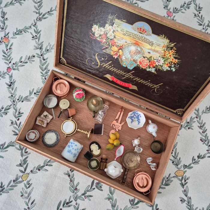 Miniaturist's Advent Calendar in Cigar Box