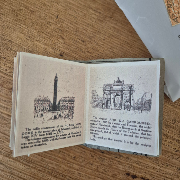 Miniature Paris Handmade Tiny Souvenir Book Version 2