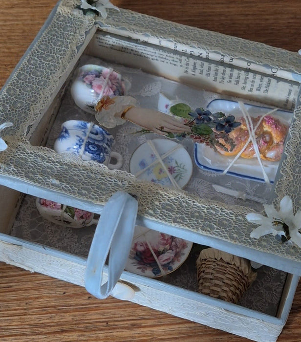 Collection of 1:6 Scale Miniatures in Handcrafted Gift Box, 10 Pieces