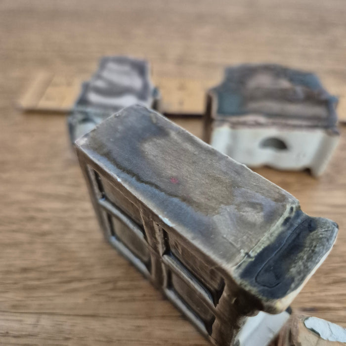 Vintage Miniature Ceramic Furniture Set, 4 Pieces, Likely Made in Japan