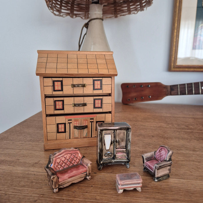 Miniature Japanese House-Shaped Dresser Shaped Plus Furniture