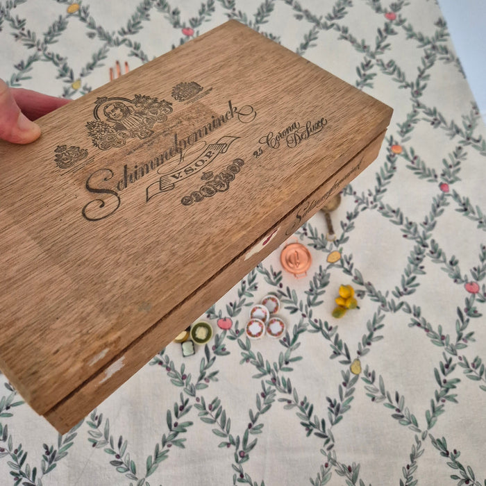 Miniaturist's Advent Calendar in Cigar Box