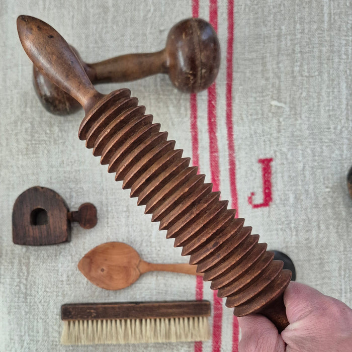 Group of Antique Wooden Hand-Hewn Objects