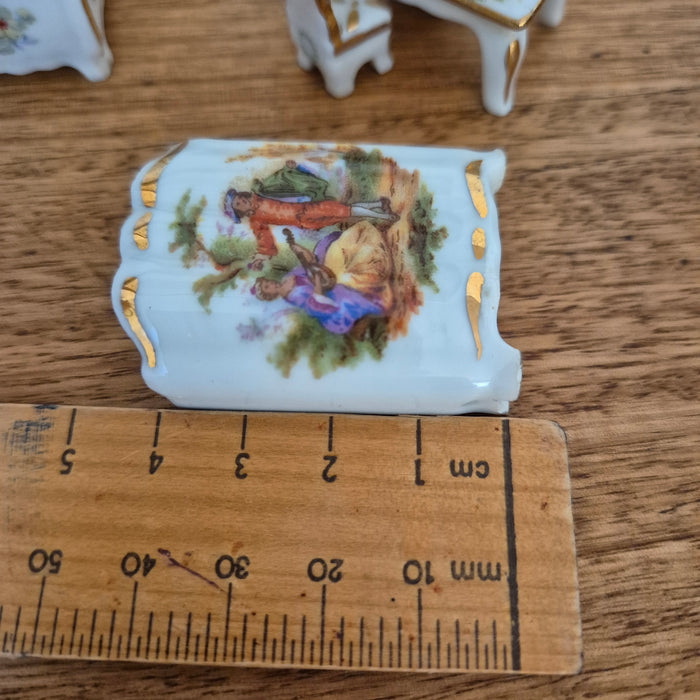 Vintage Miniature Limoges Furniture Set Made in France